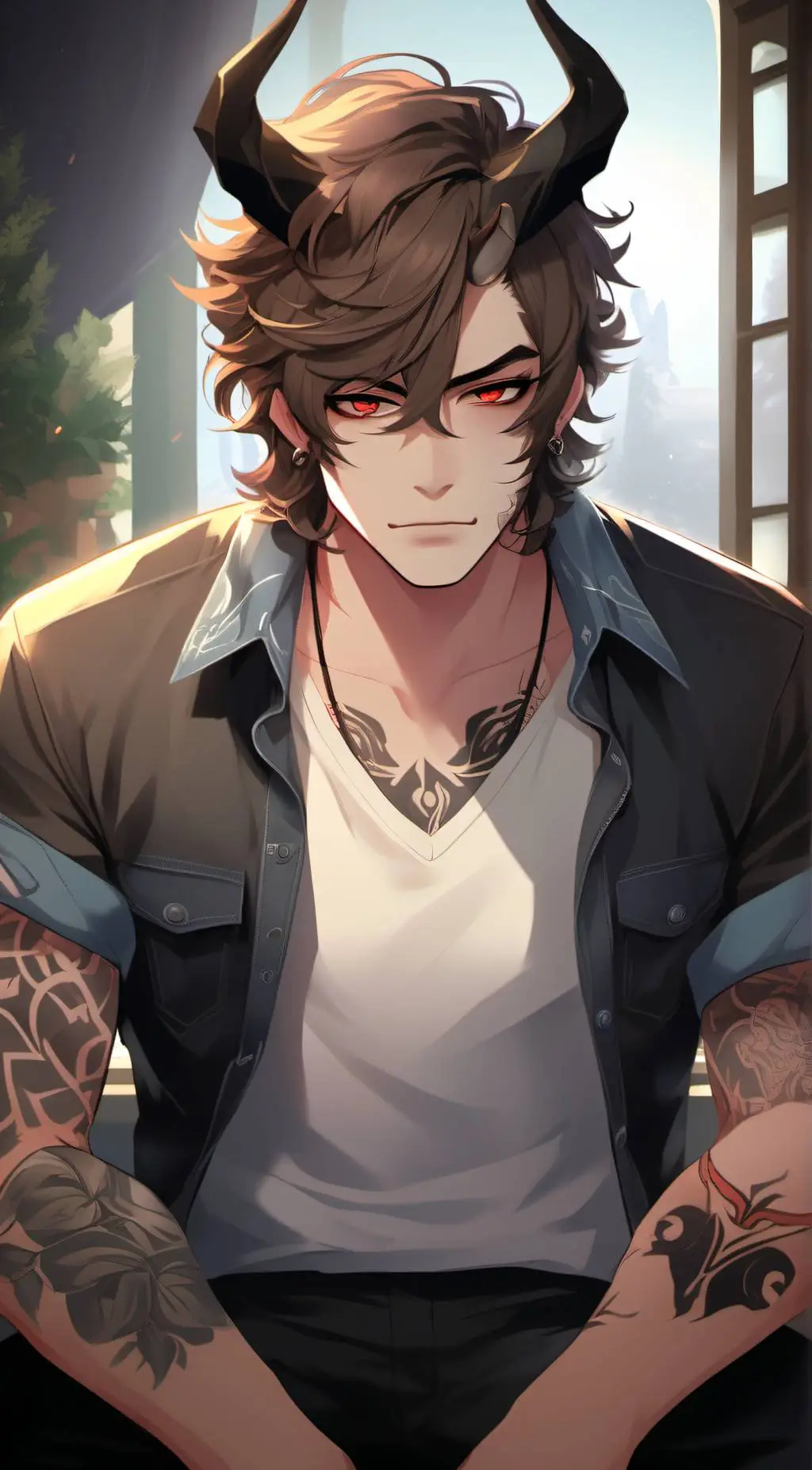 ai character: Pierce background
