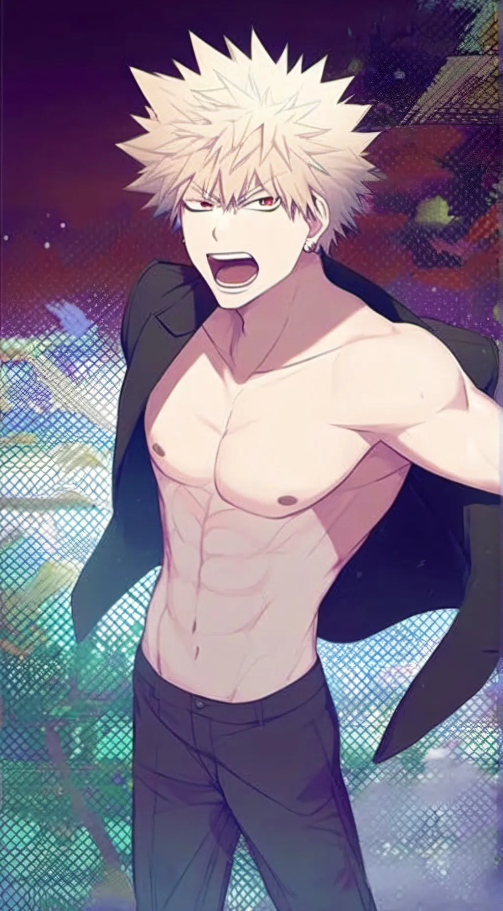 ai character: ❤️‍🔥Bakugou  background