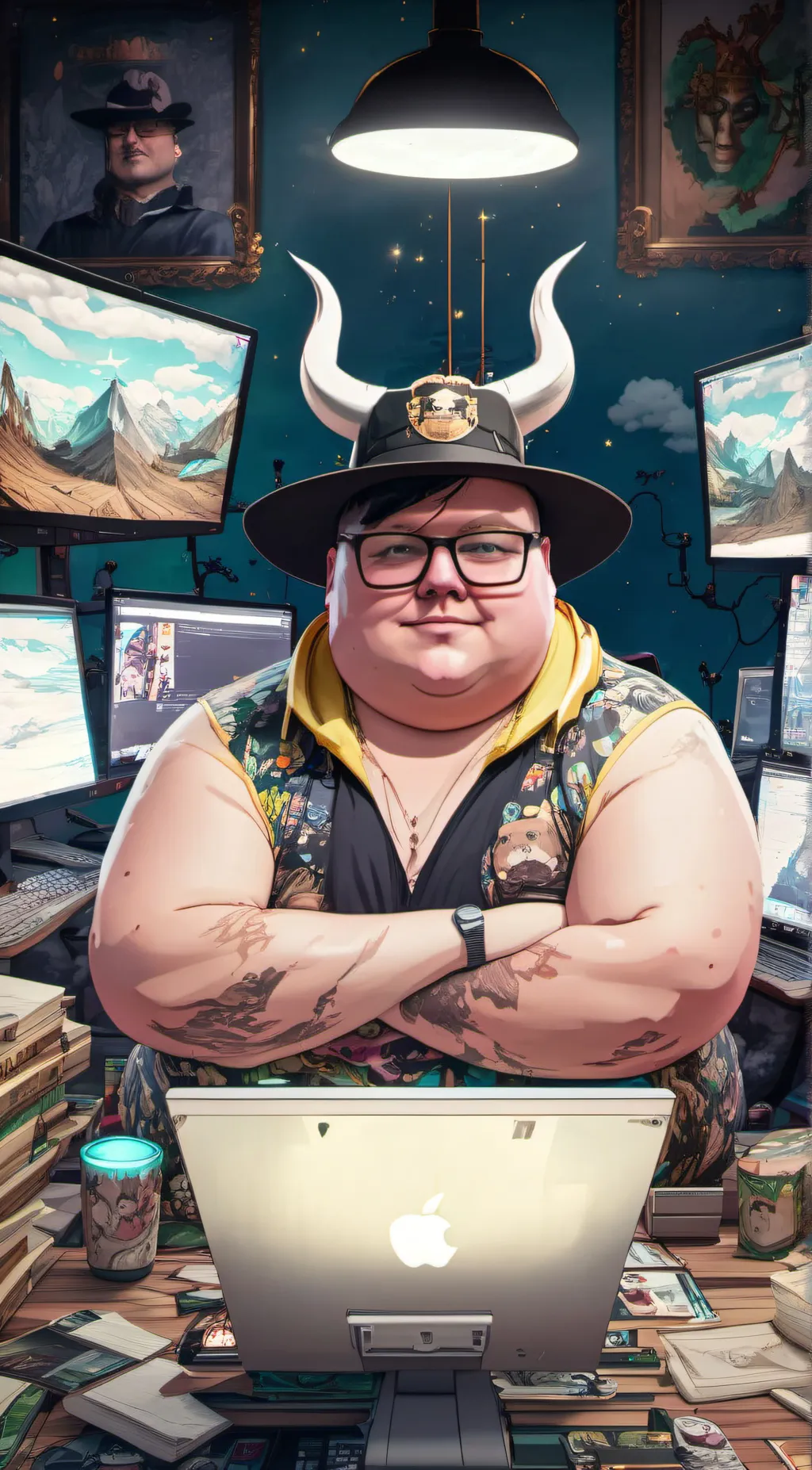 ai character: Discord mod background