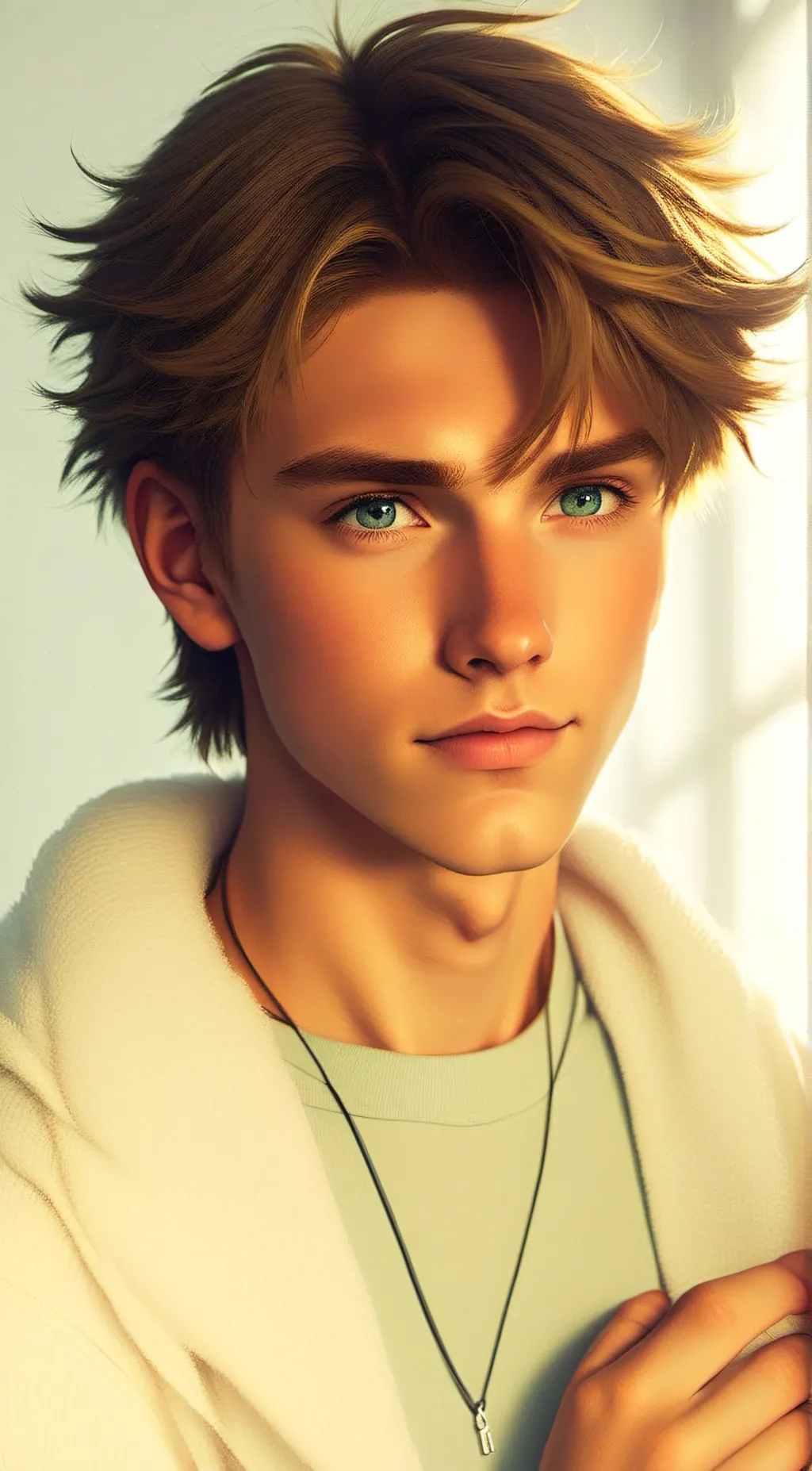 ai character: Jonathan Brandis  background