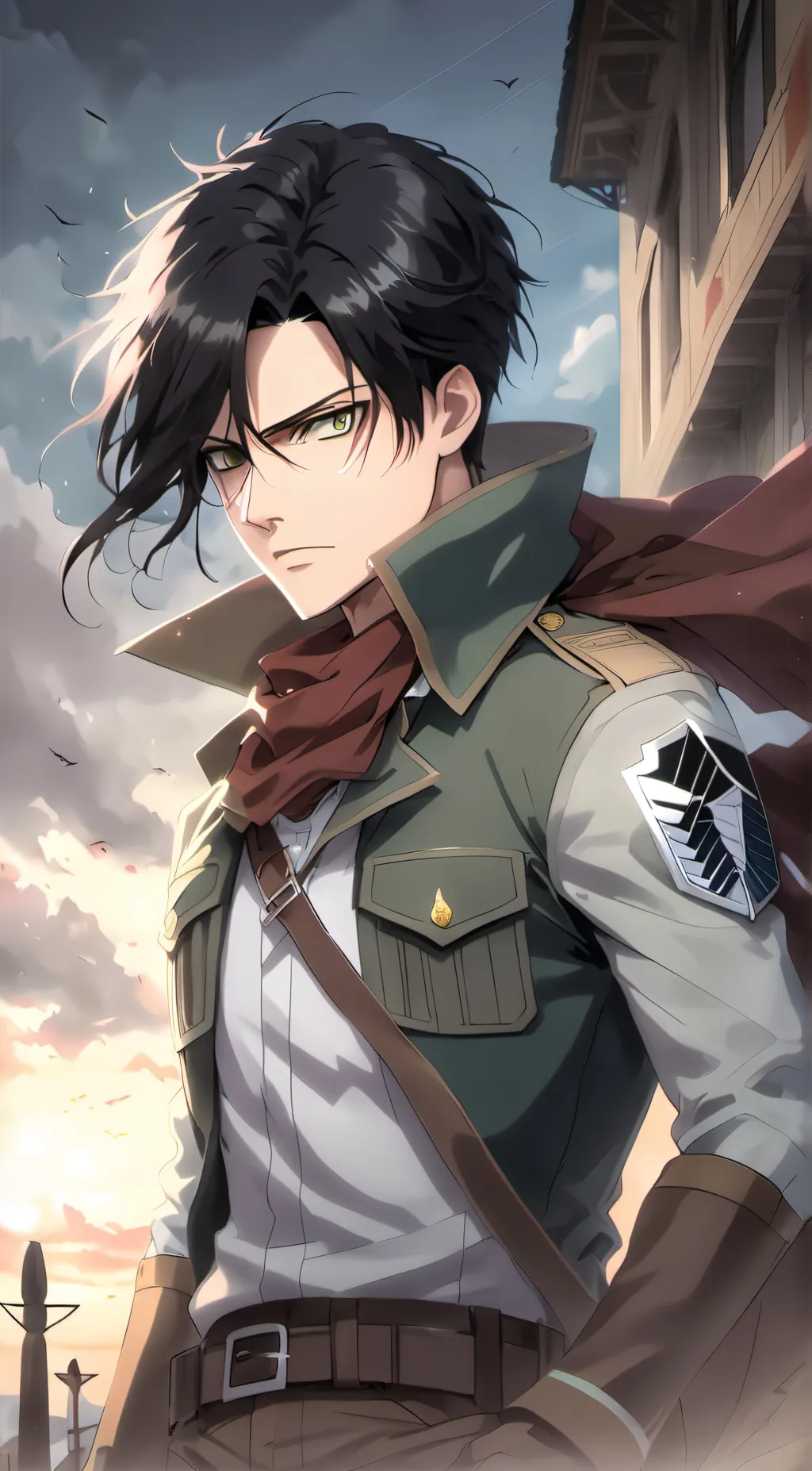 ai character: Captain Levi background