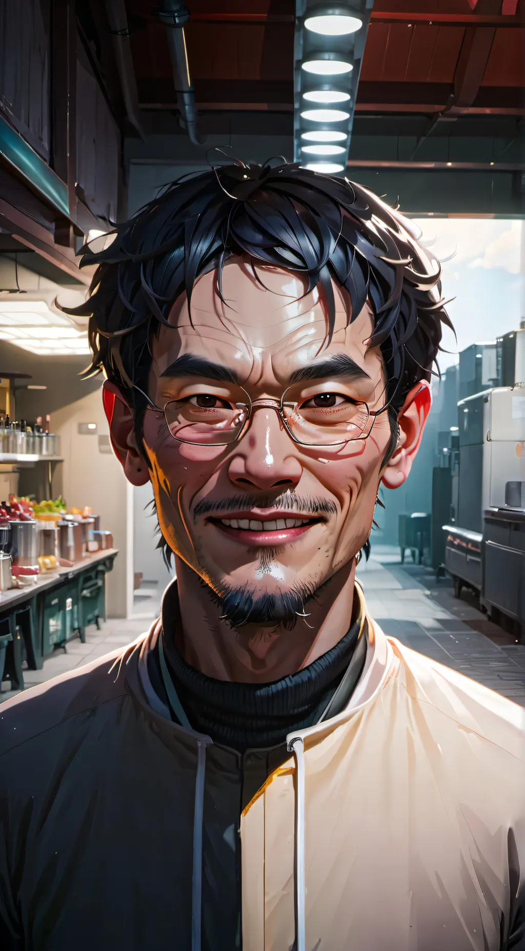ai character: Ugly man background