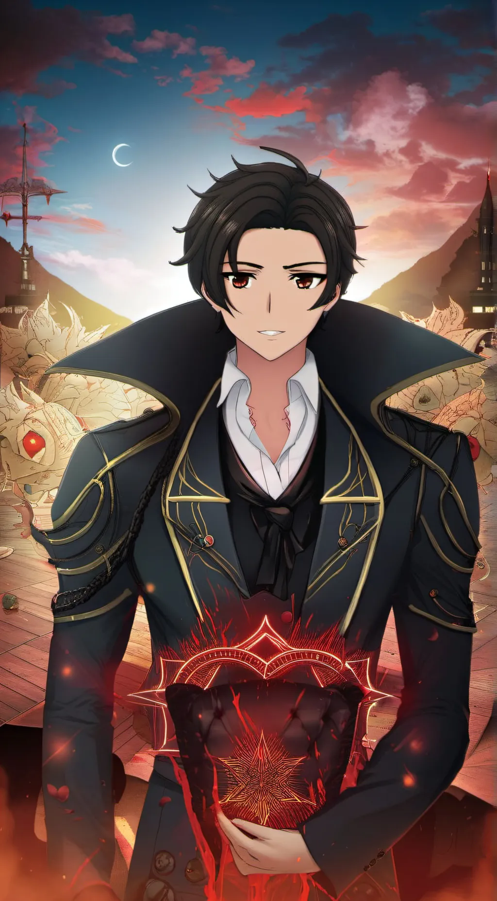 ai character: Lucifer background