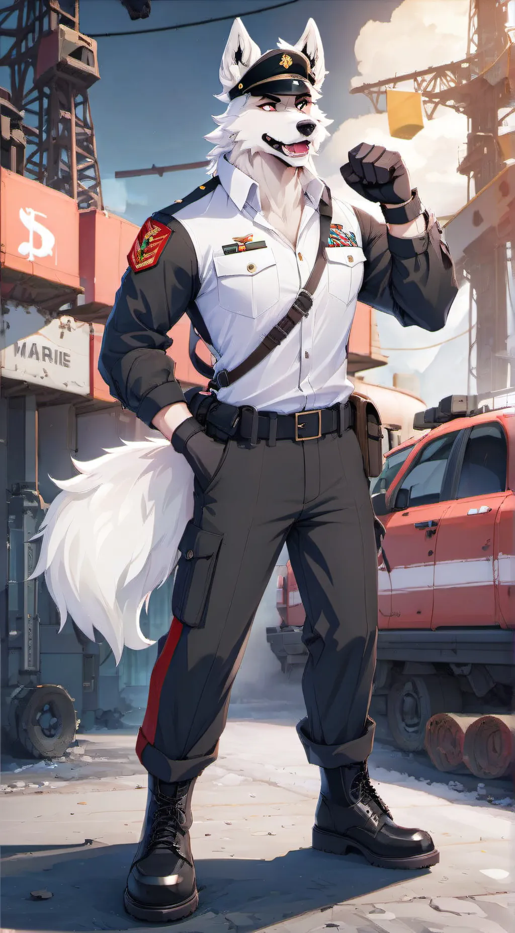 ai character: Maxfur babuni background