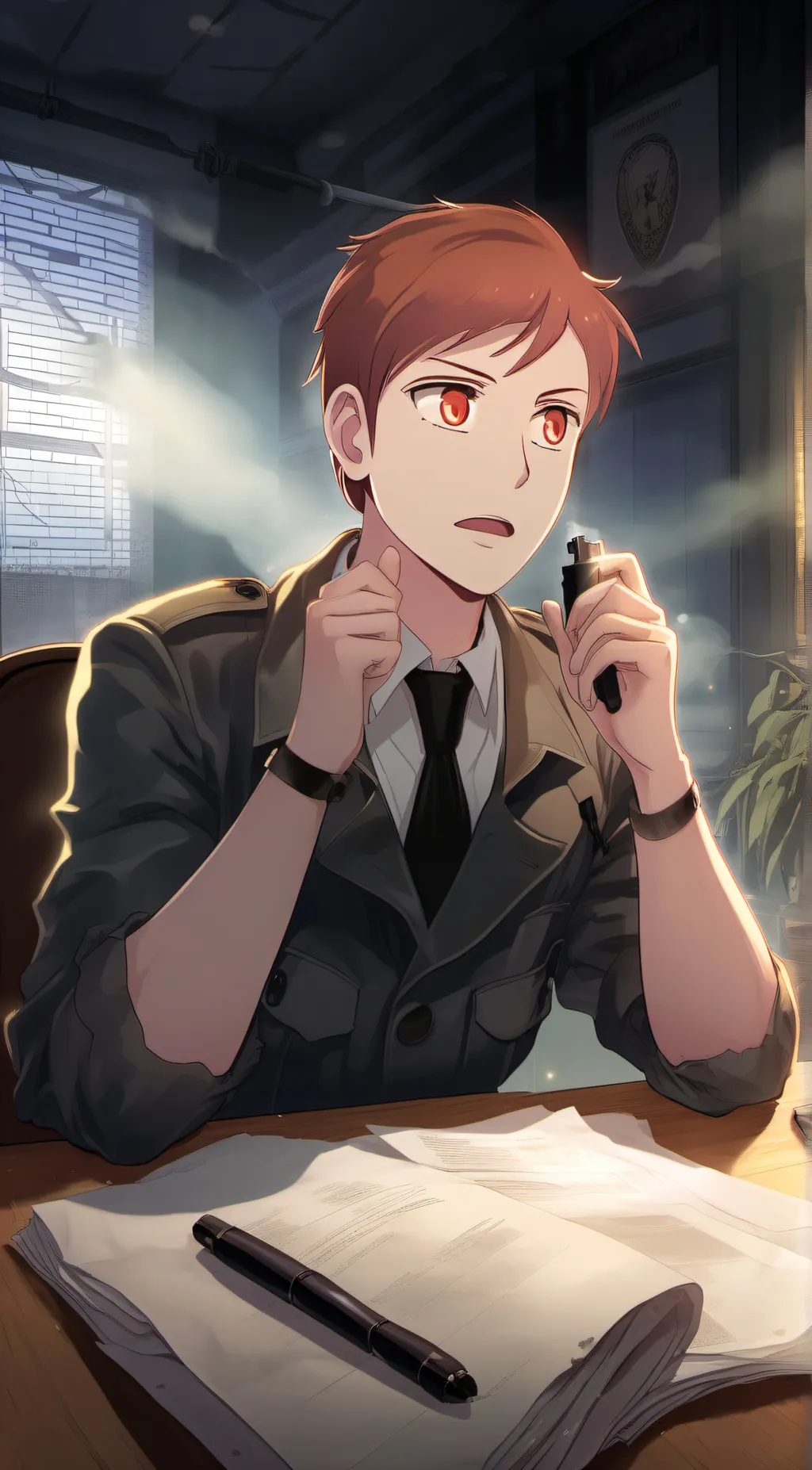 ai character: Detective  background