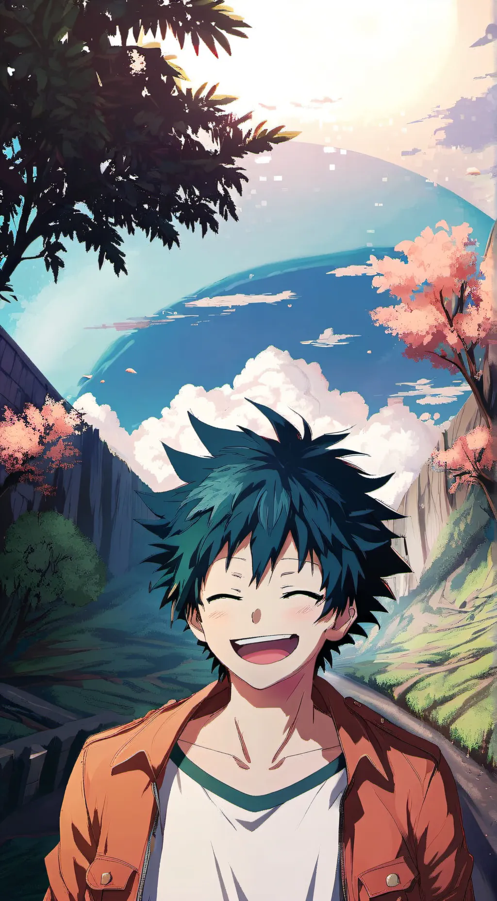 ai character: Deku  background