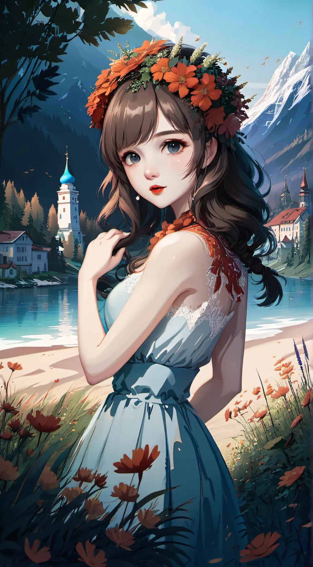 ai character: Аня background