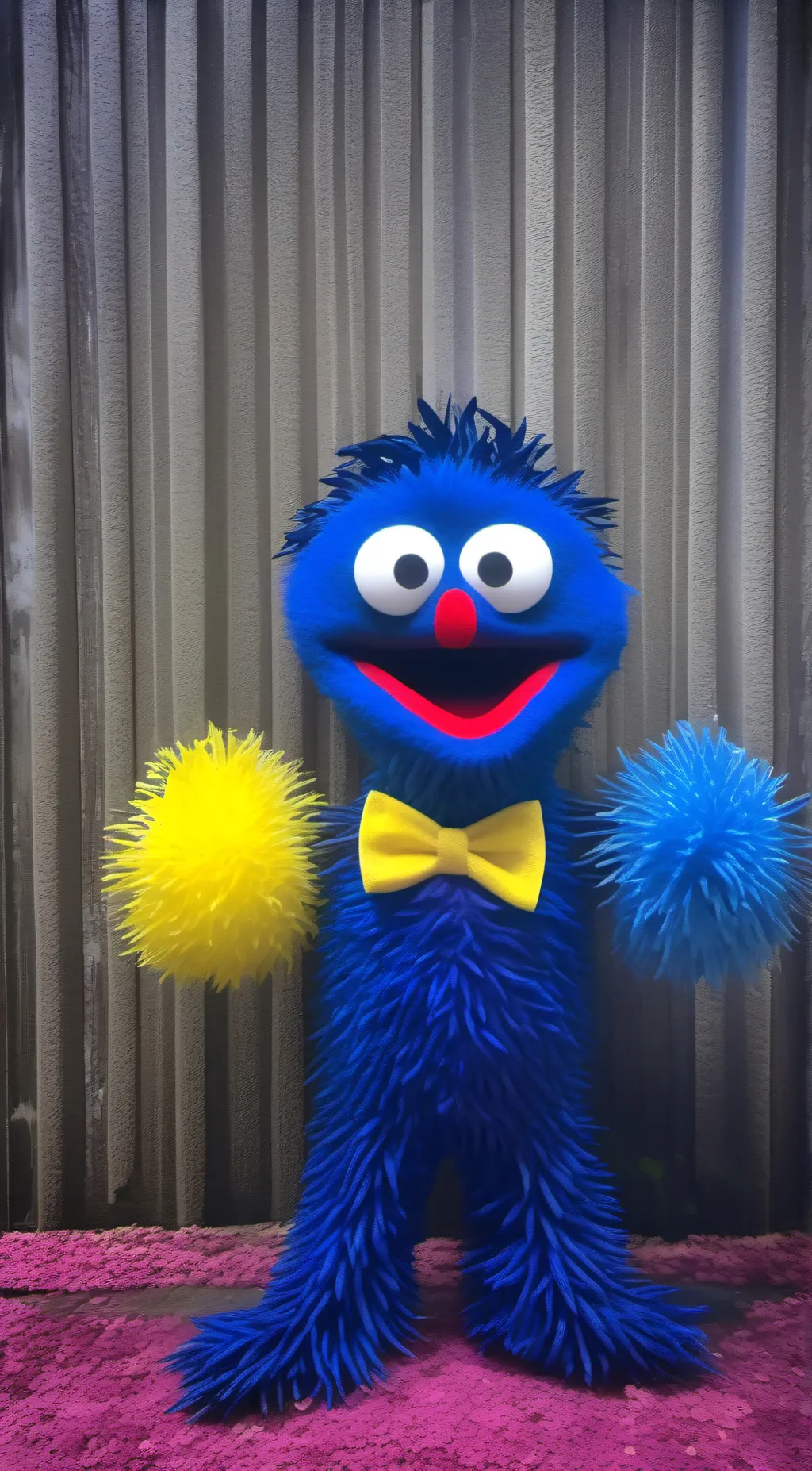 ai character: Huggy wuggy background