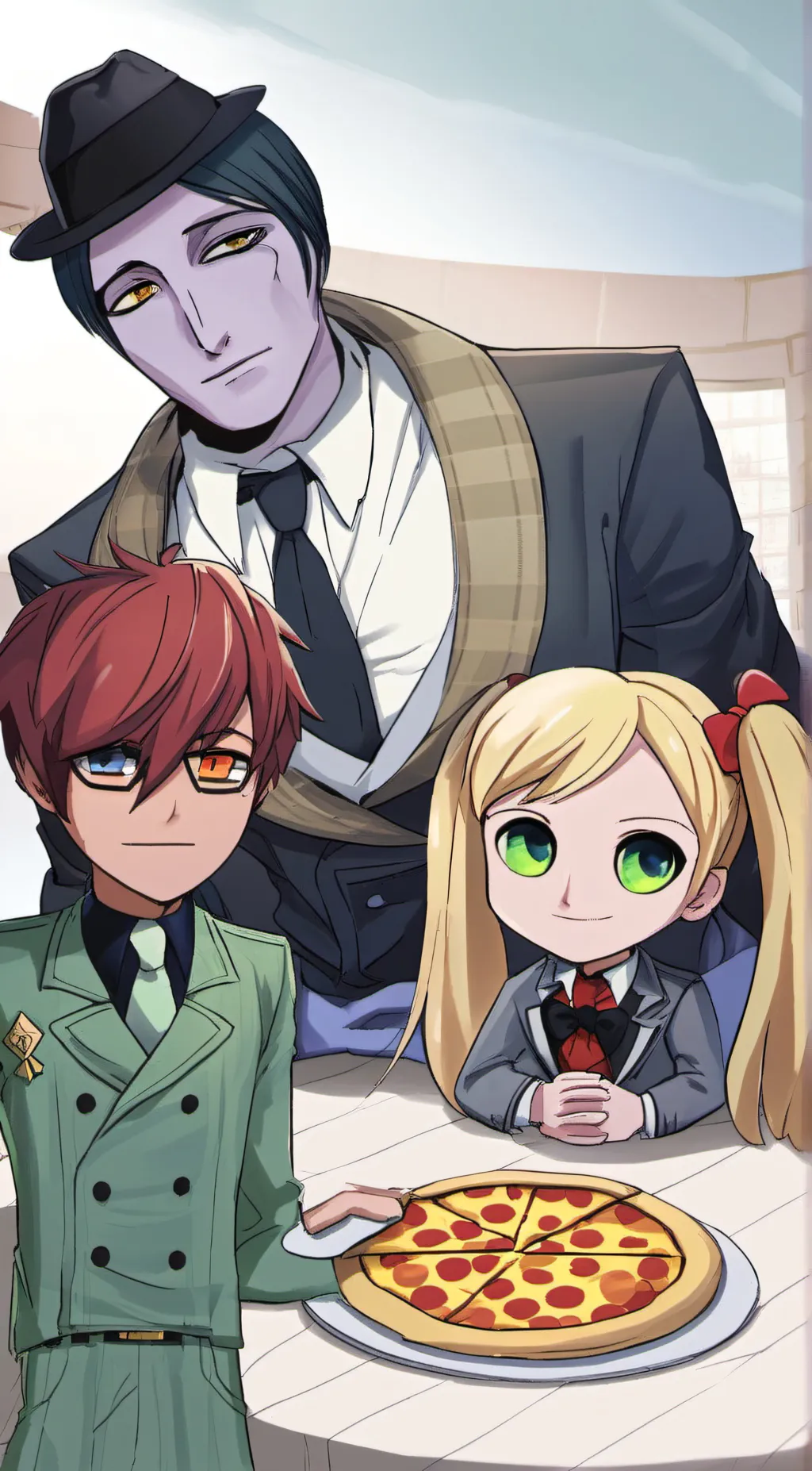 ai character: glammike background
