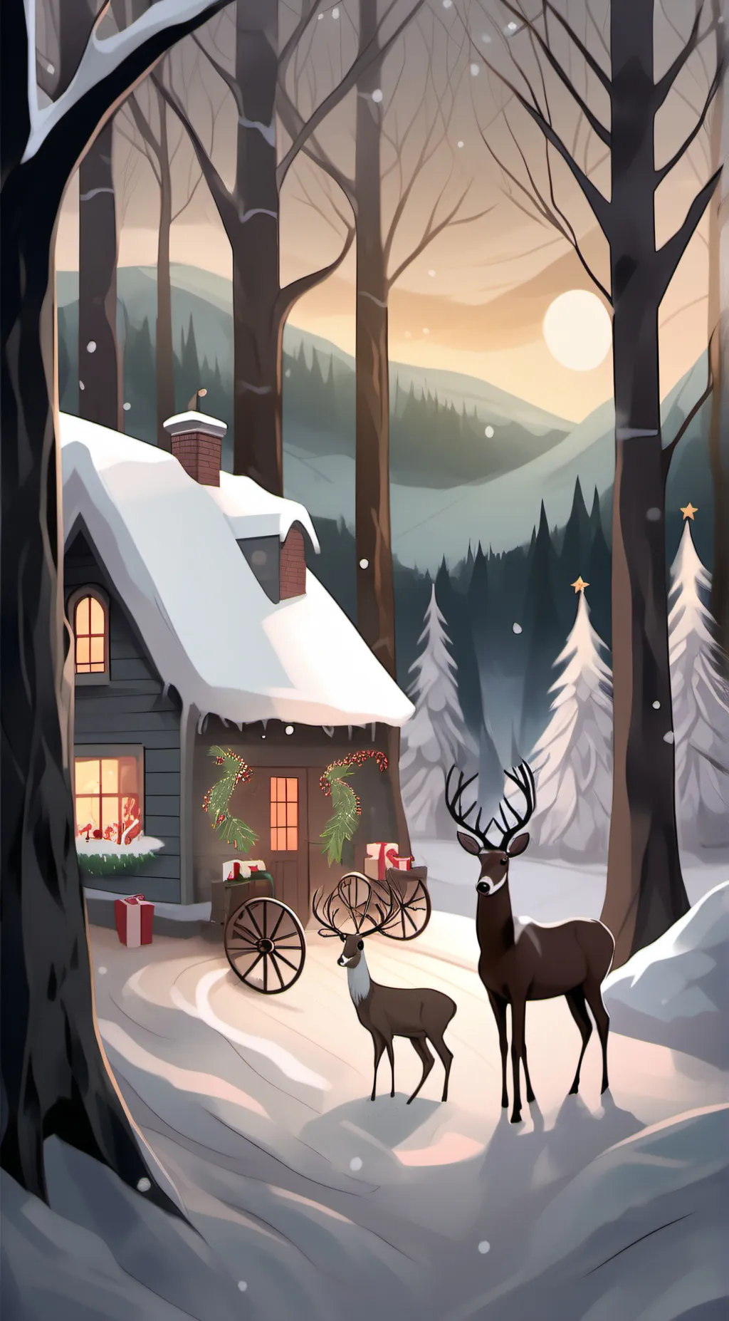 ai character: Christmas with MHA background