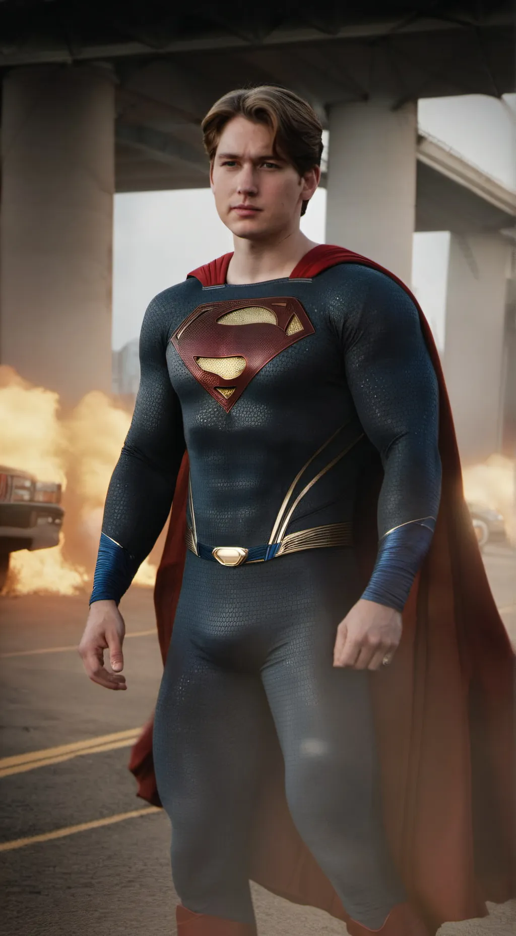 ai character: Superboy  background