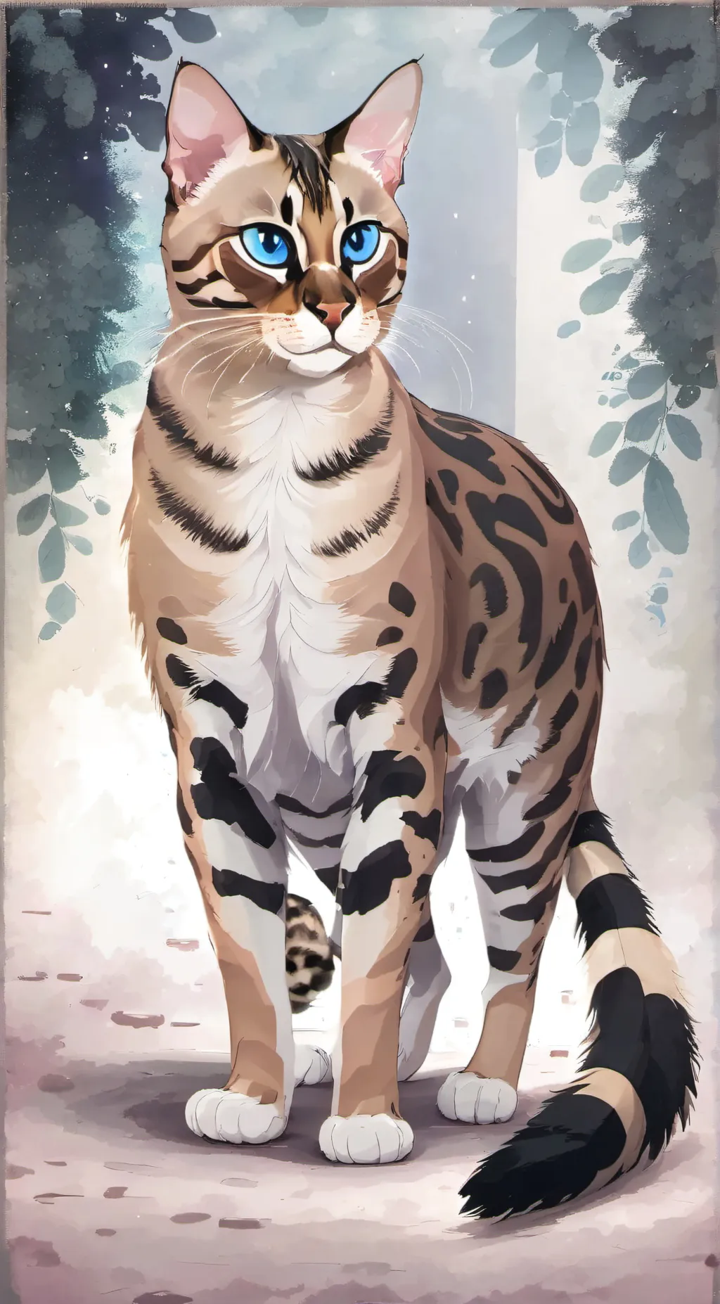 ai character: long'tail  background