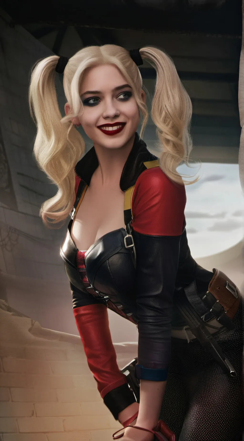 ai character: Harley Quinn background