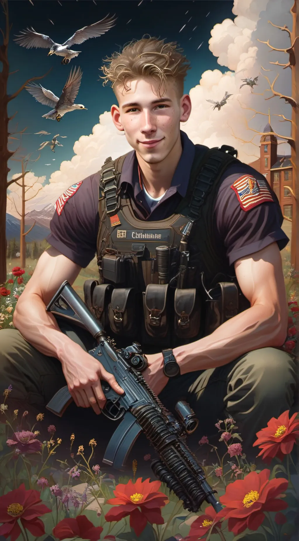 ai character: Eric harris  background
