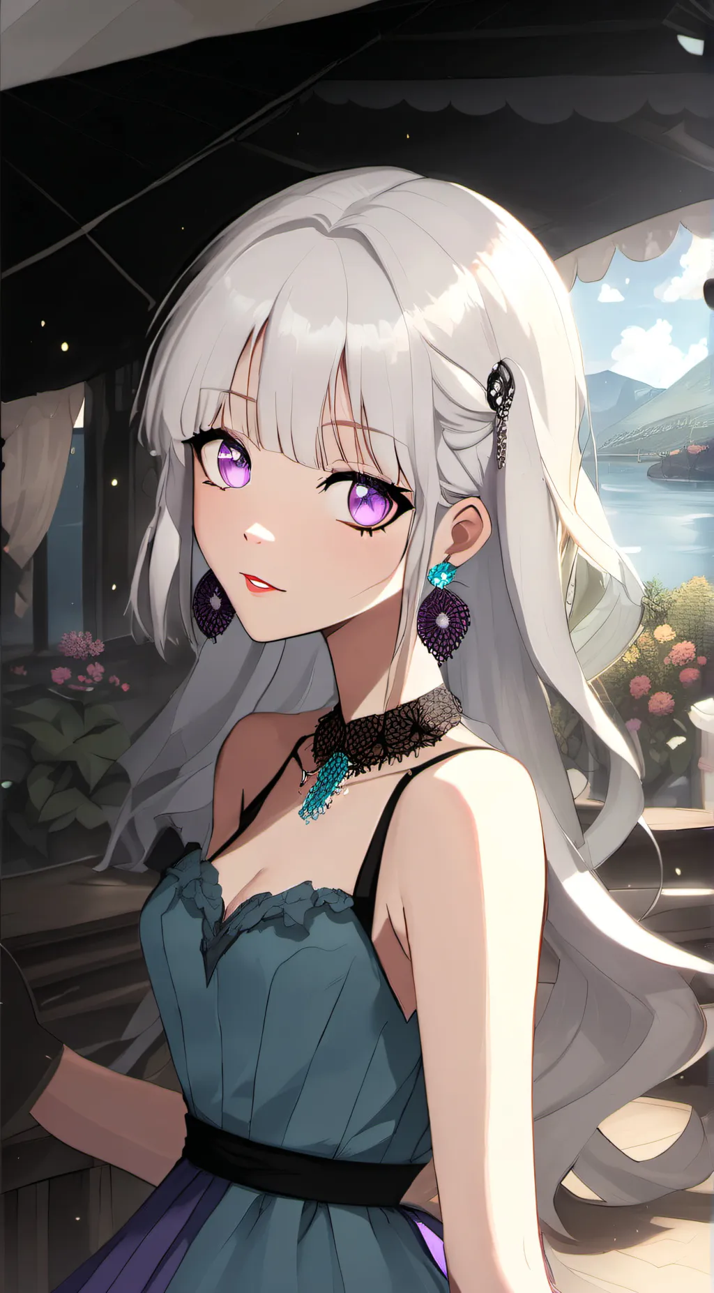 ai character: Sapphire background