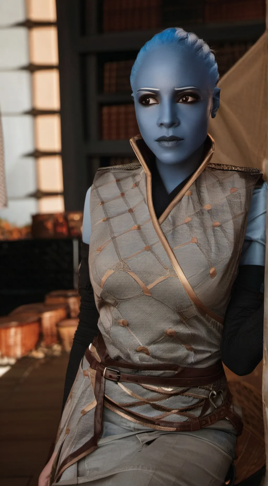 ai character: Liara T'soni background