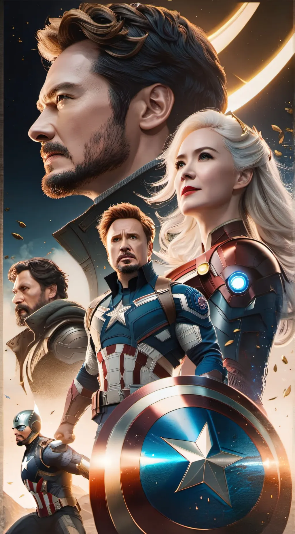 ai character: Avengers background
