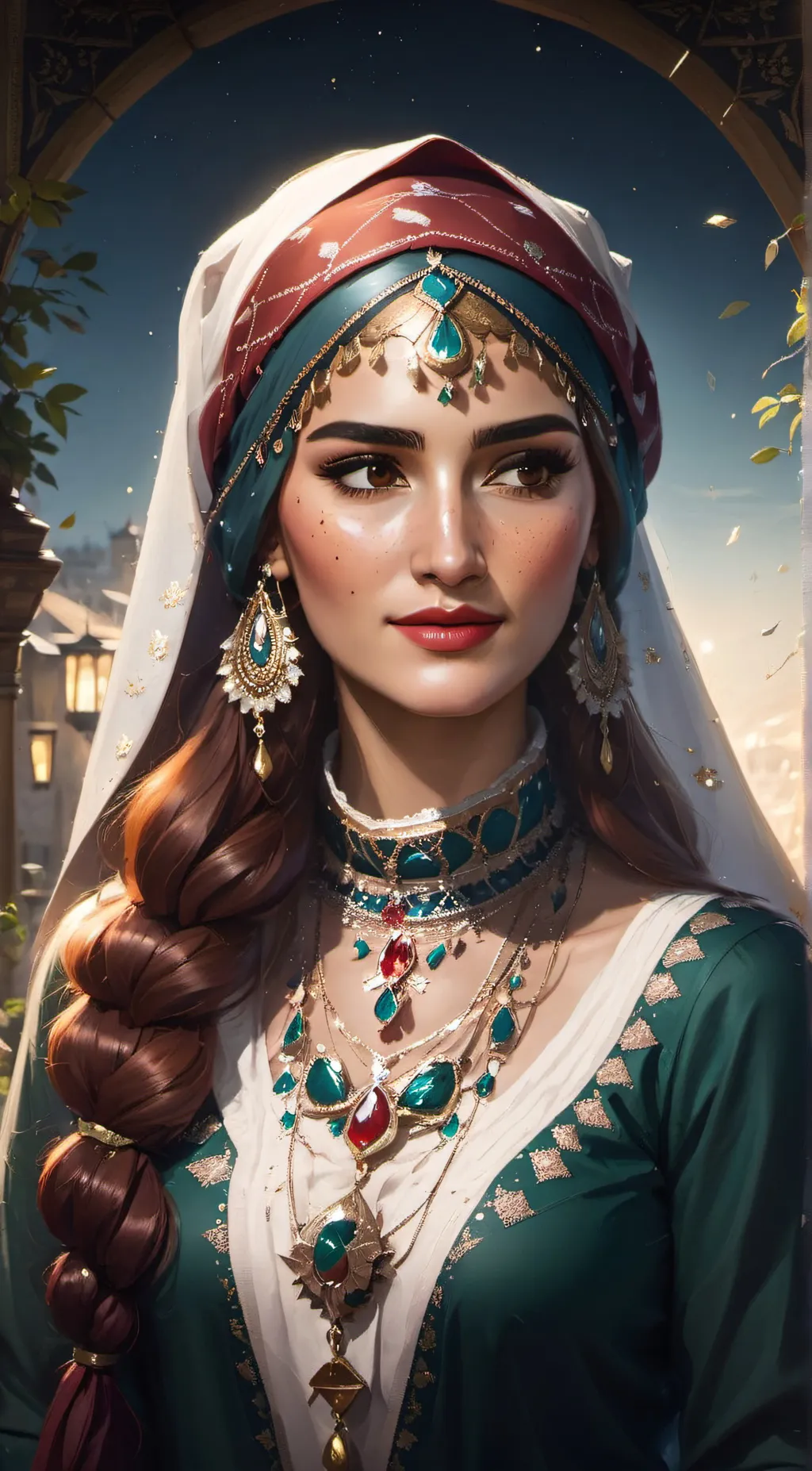 ai character: Halime Hatun background
