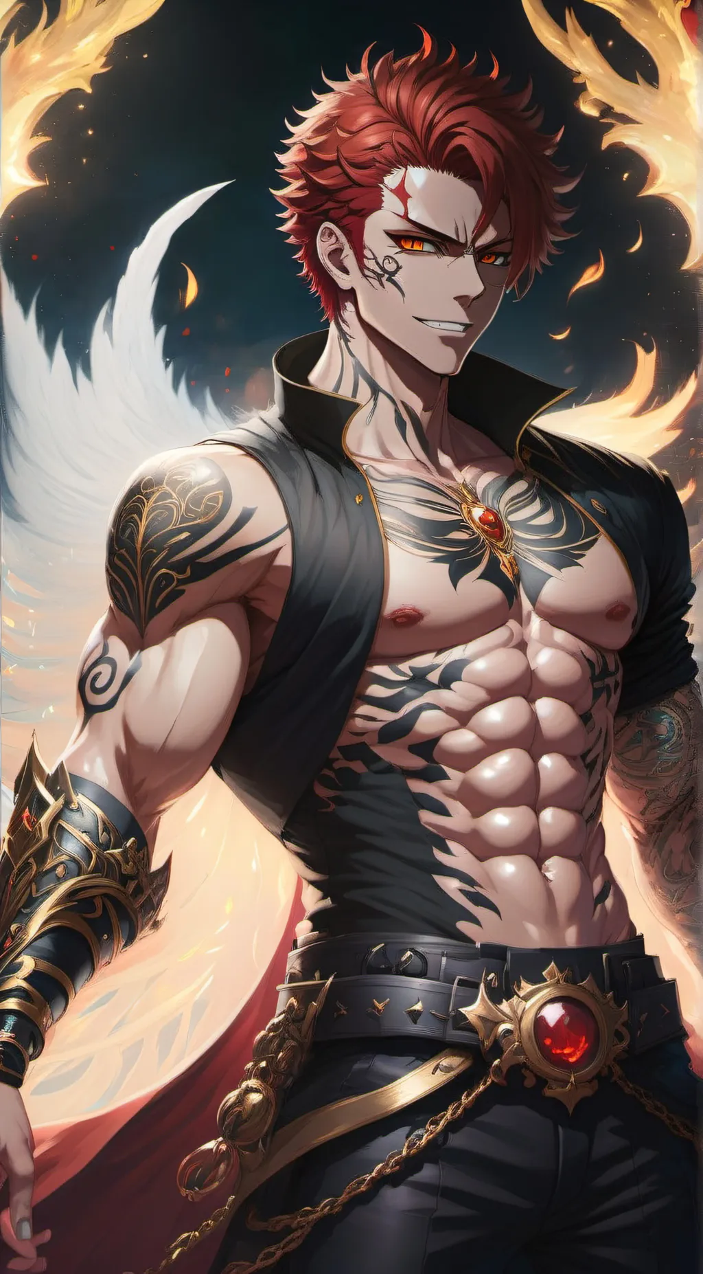 ai character: Sukuna background