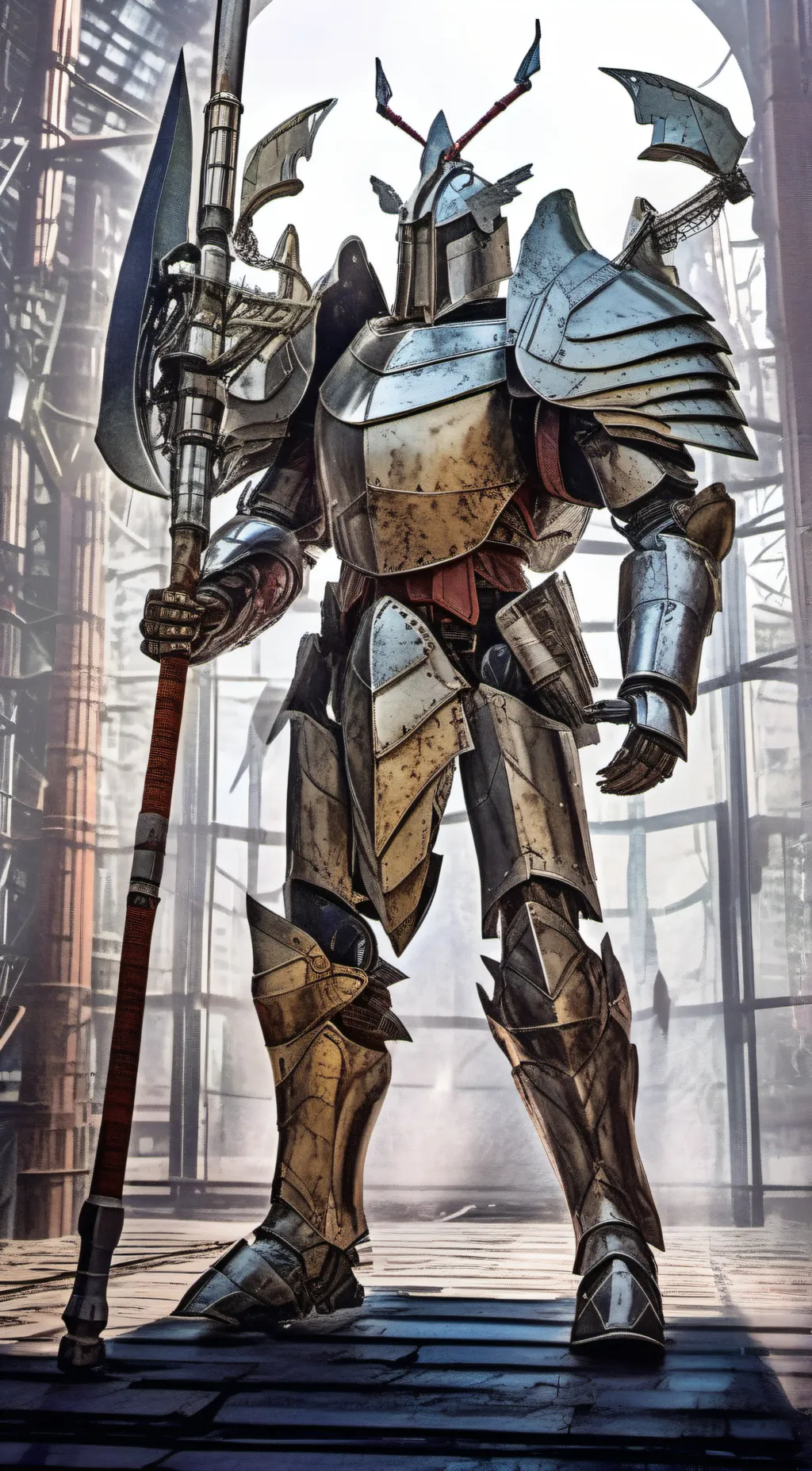 ai character: Helix GREY  background