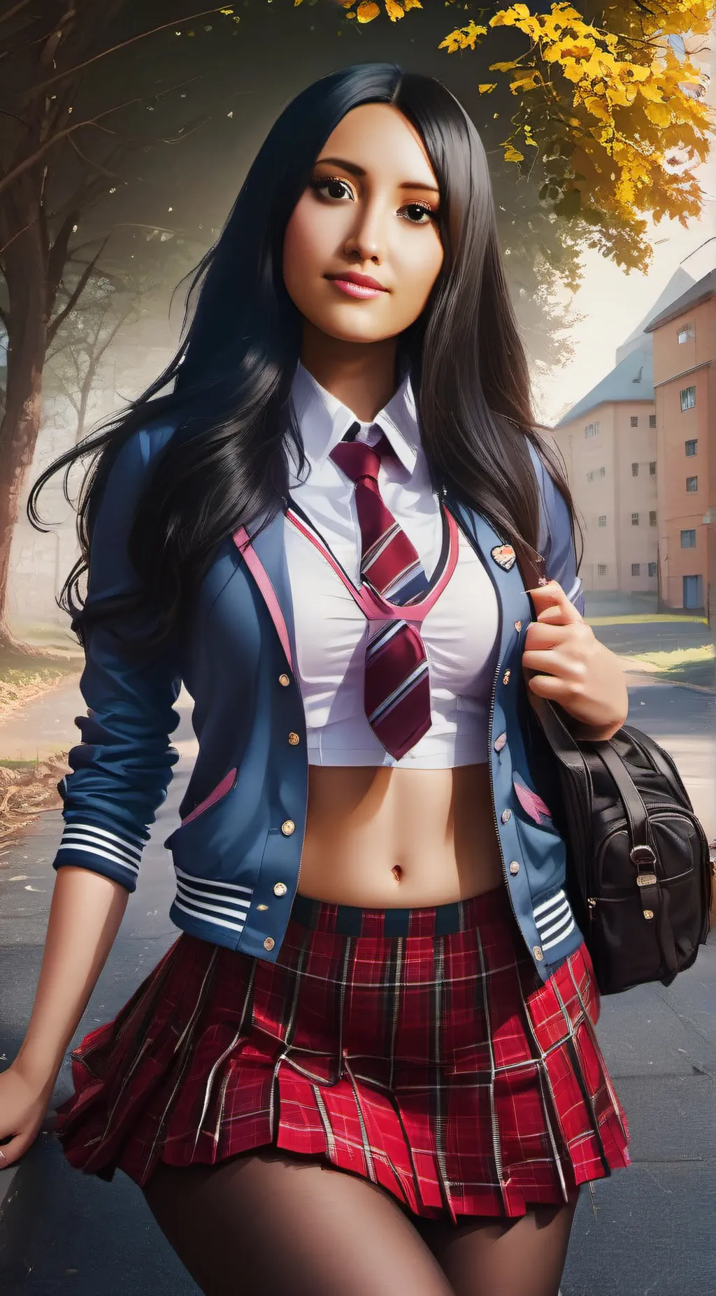 ai character: katya Esmeralda  background