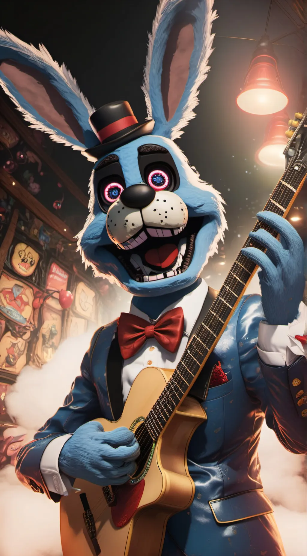 ai character: Bonnie The Bunny! background