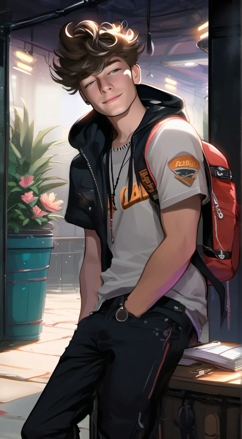 ai character: cole background