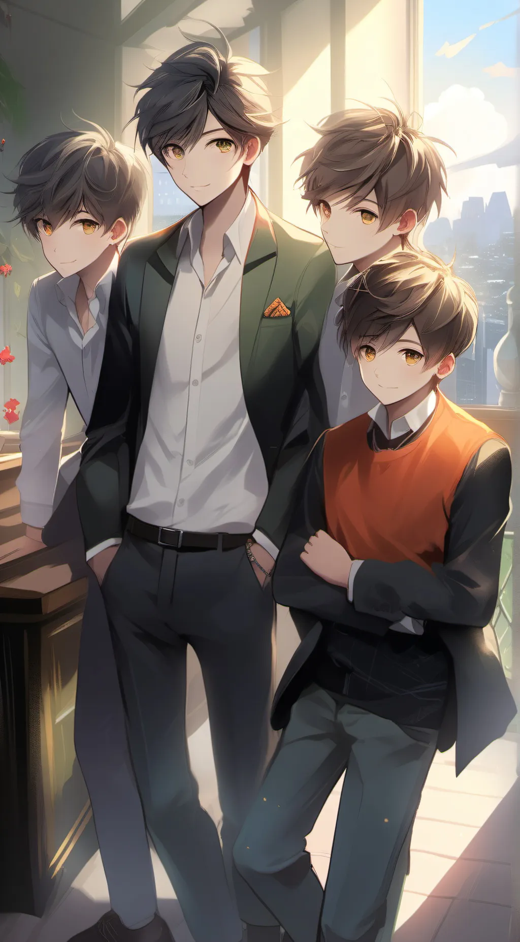 ai character: The Popular Boys background