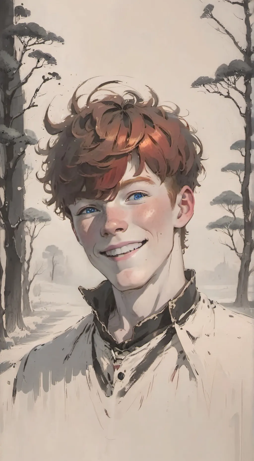 ai character: Jacob Anderson  background