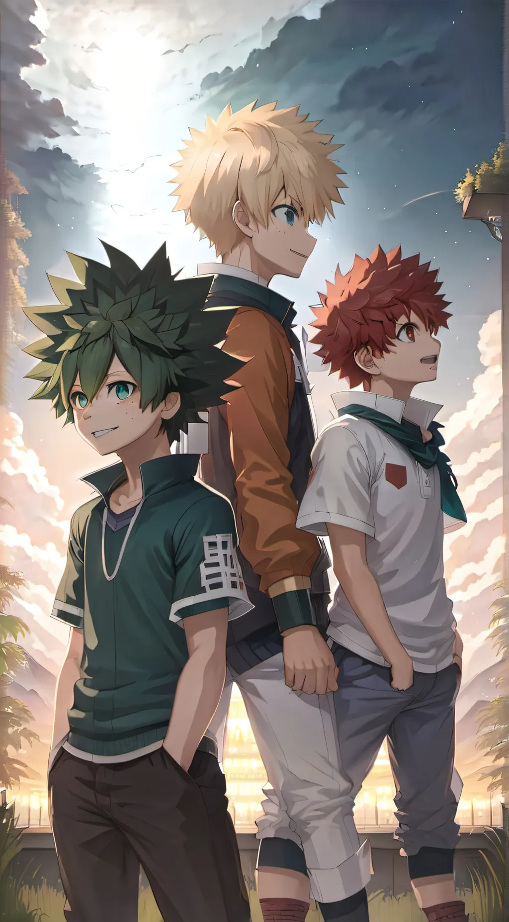 ai character: kirishima bakugo background