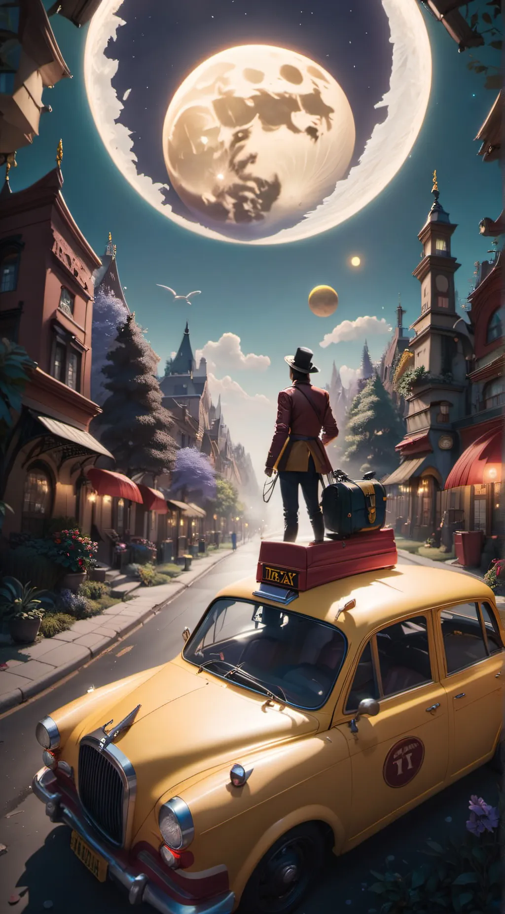 ai character: Taxi 1 background