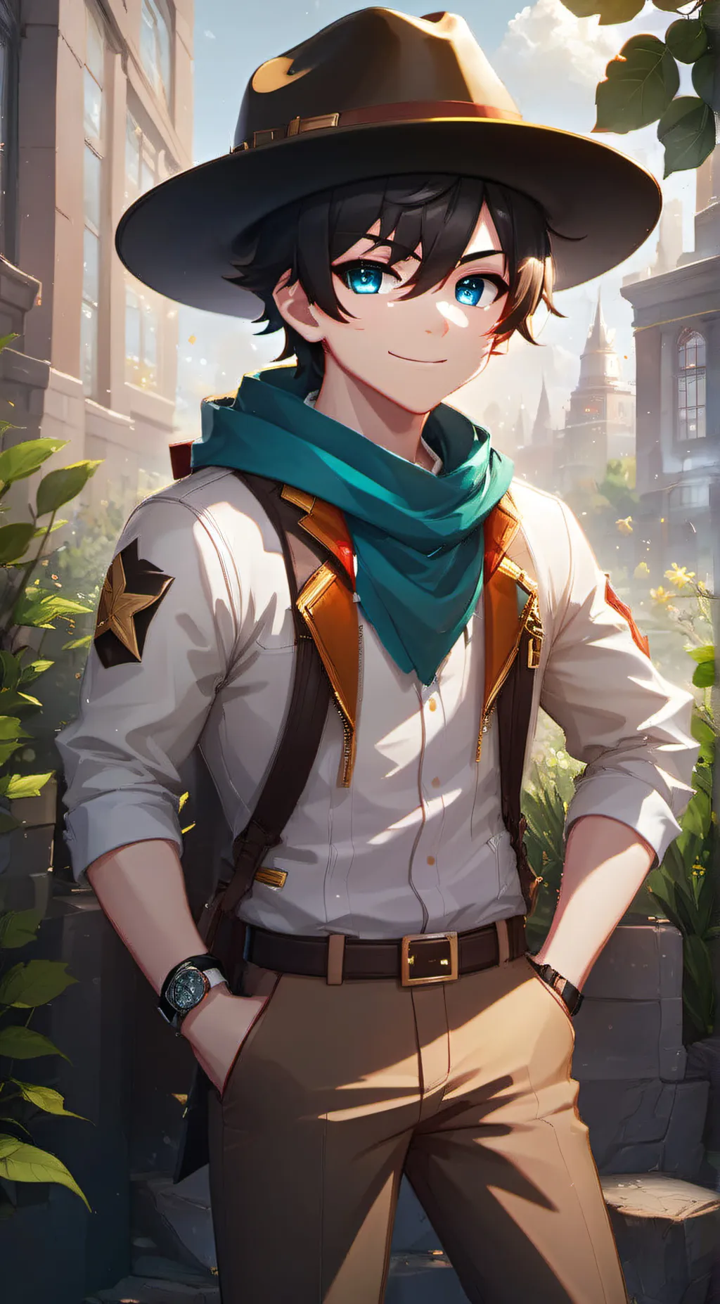 ai character: cash background