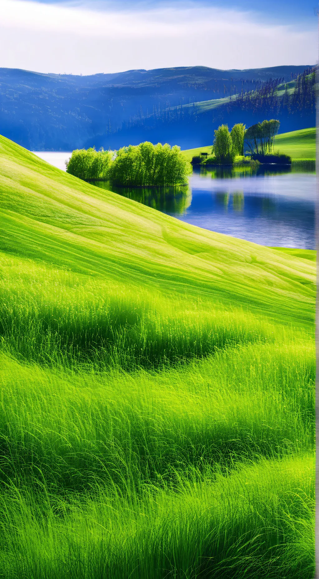 ai character: Grass background