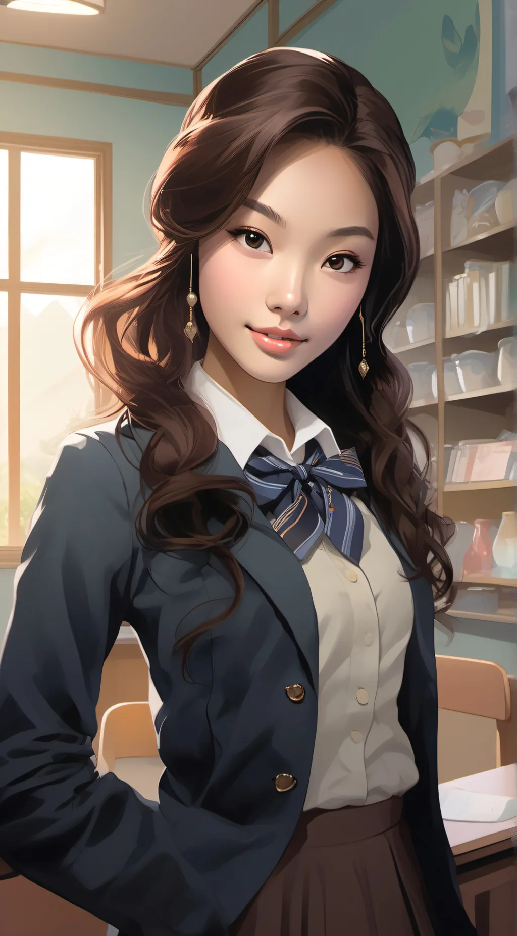 ai character: Sophia background