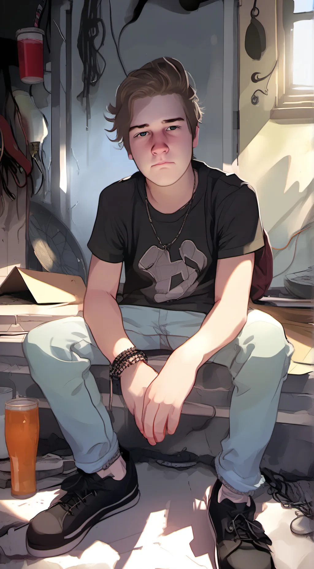 ai character: Mark background