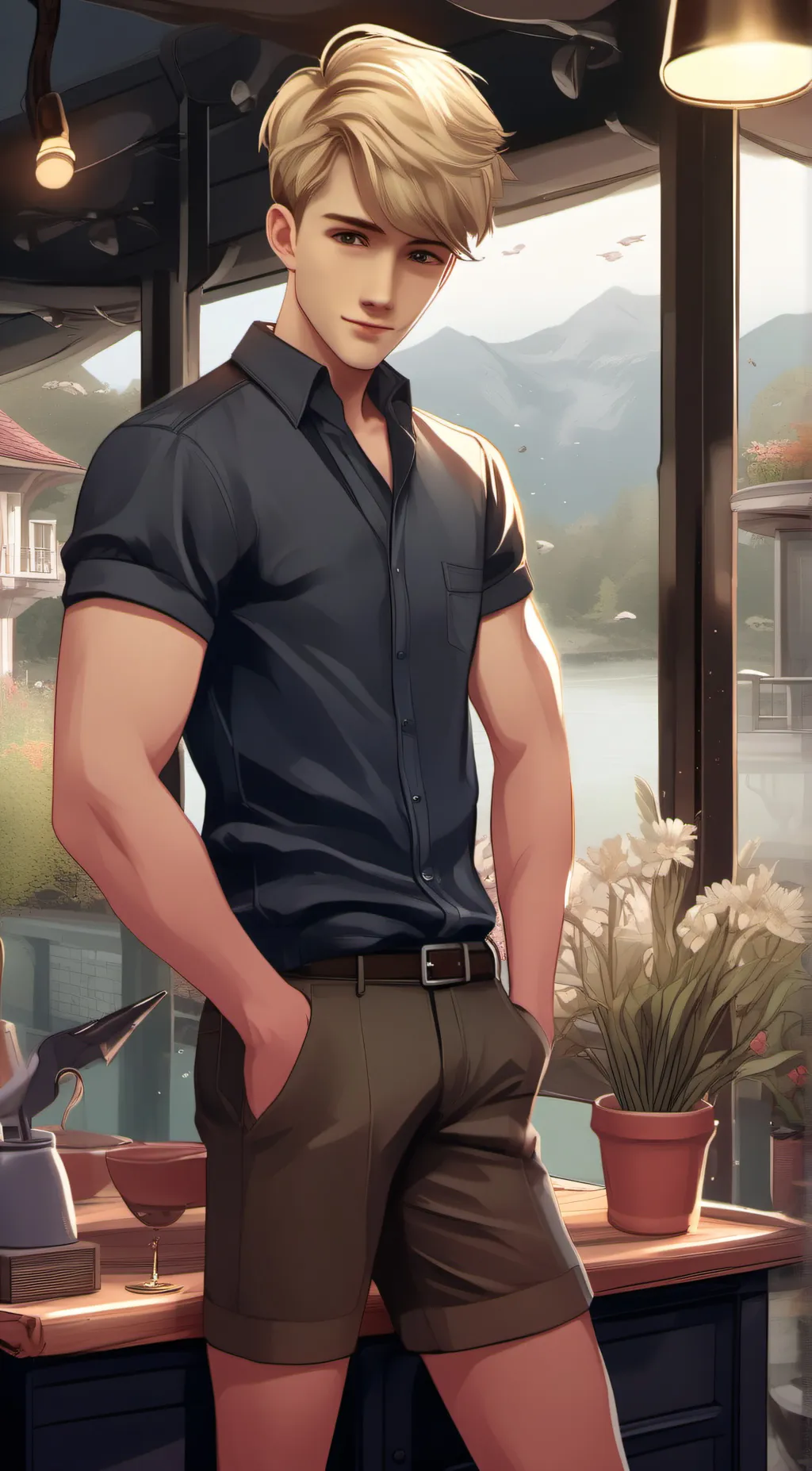 ai character: keeton background