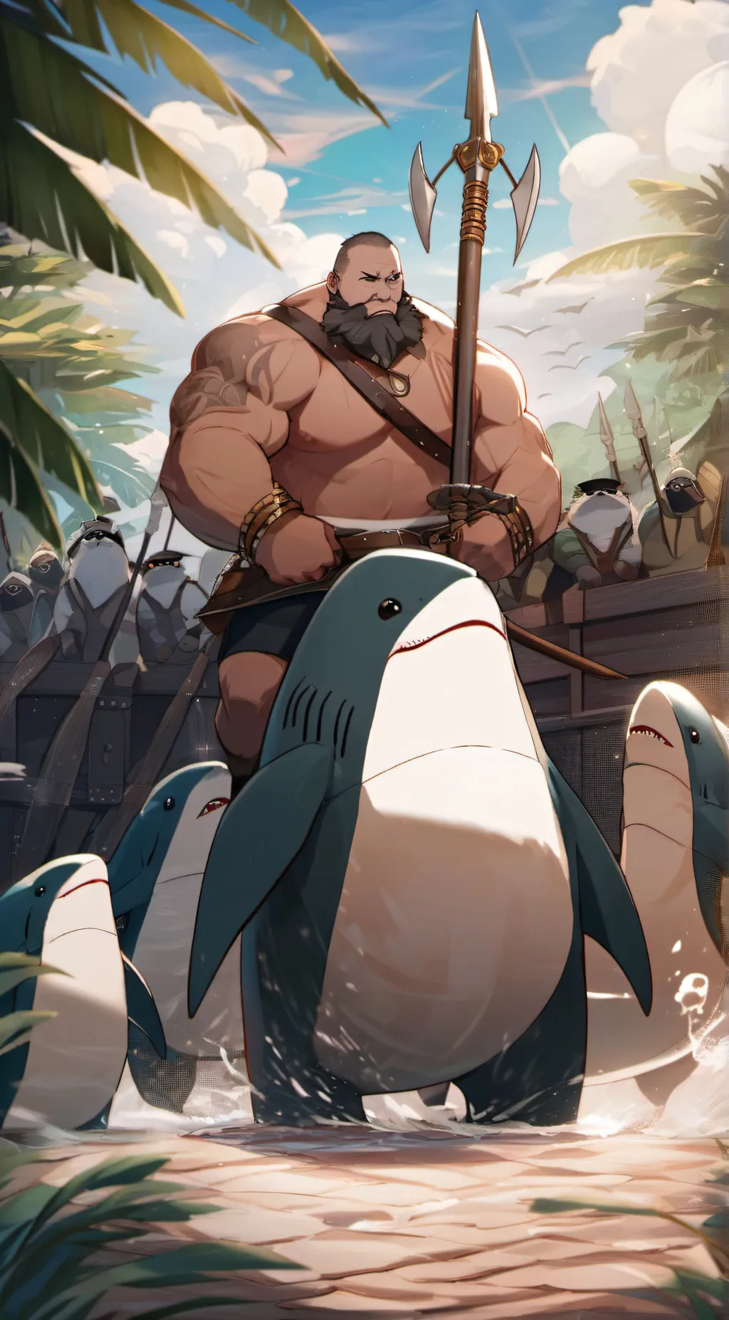 ai character: jaws and thechomps background