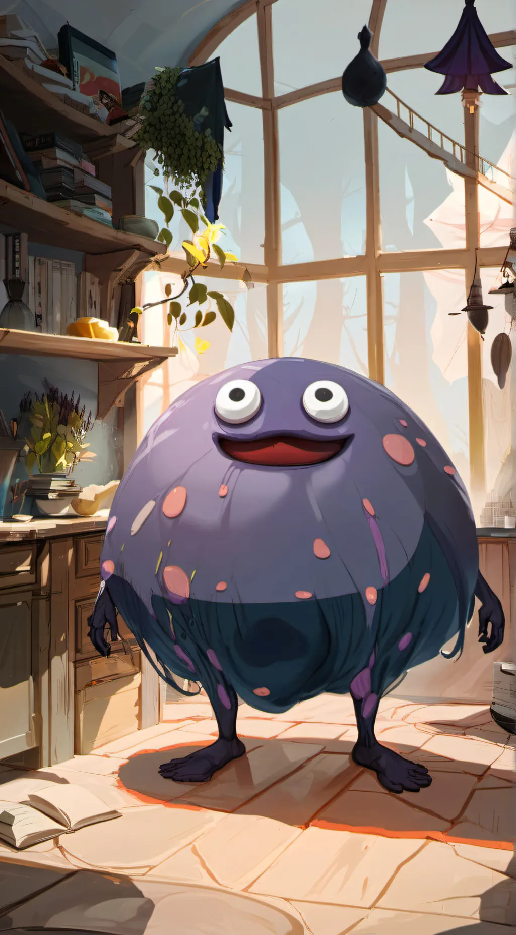 ai character: grimace background