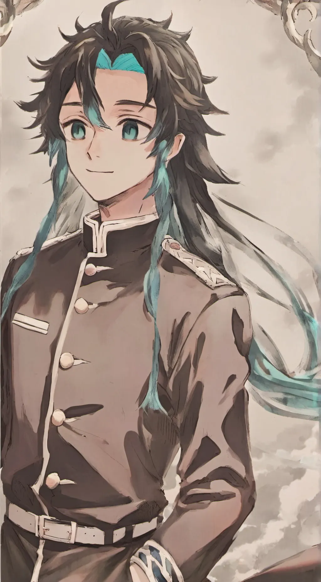 ai character: muichiro tokito  background