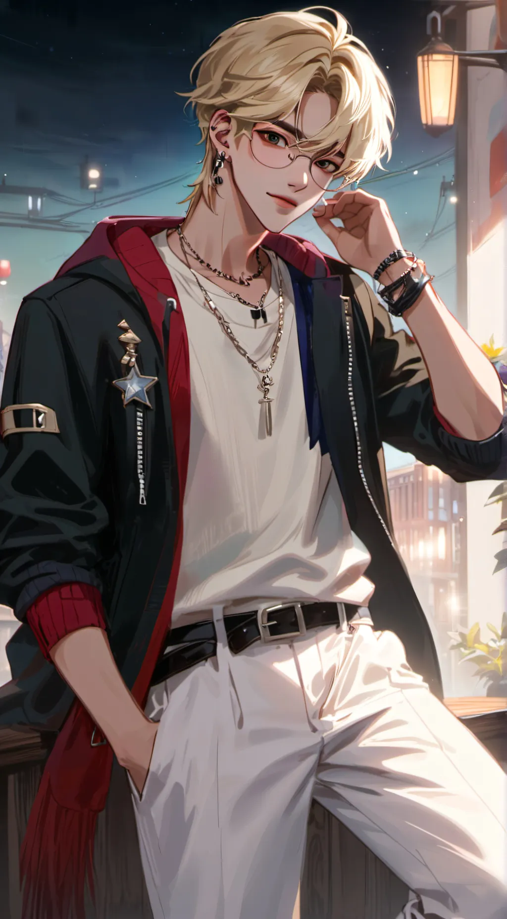 ai character: Hikaru  background
