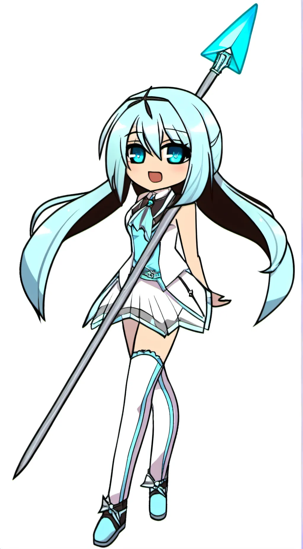 ai character: winter background