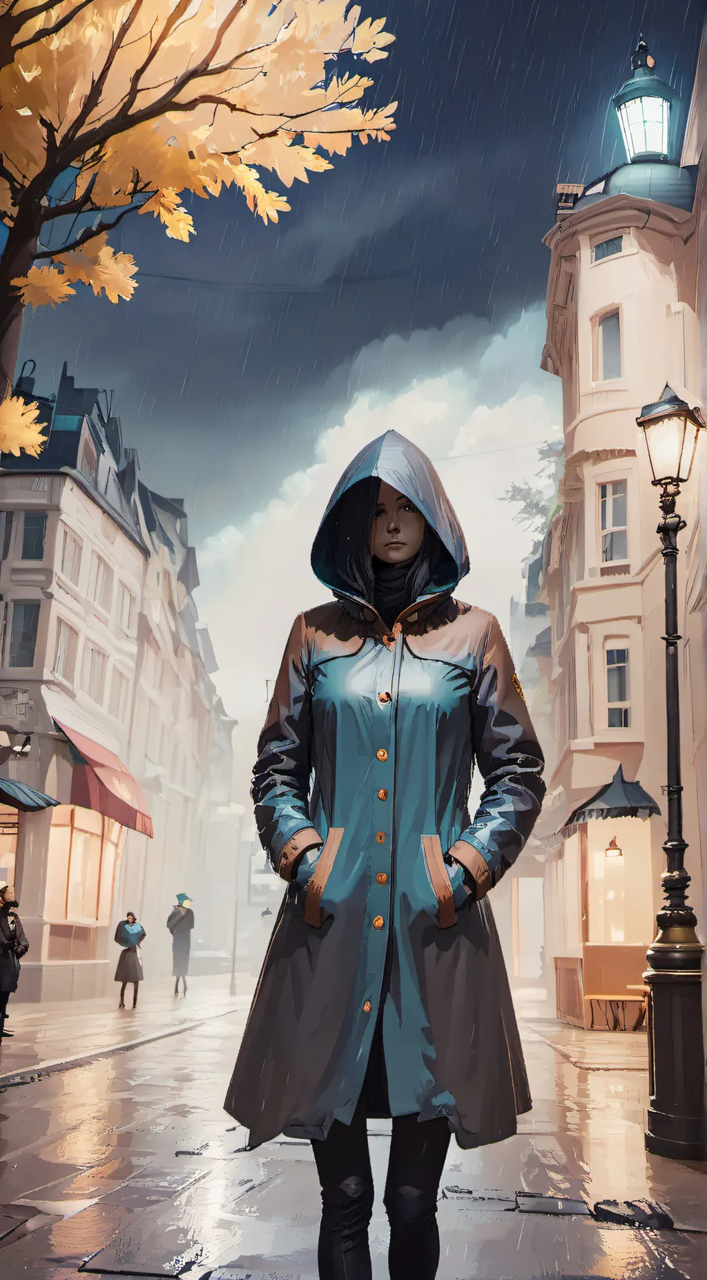 ai character: mystery girl/stalk background