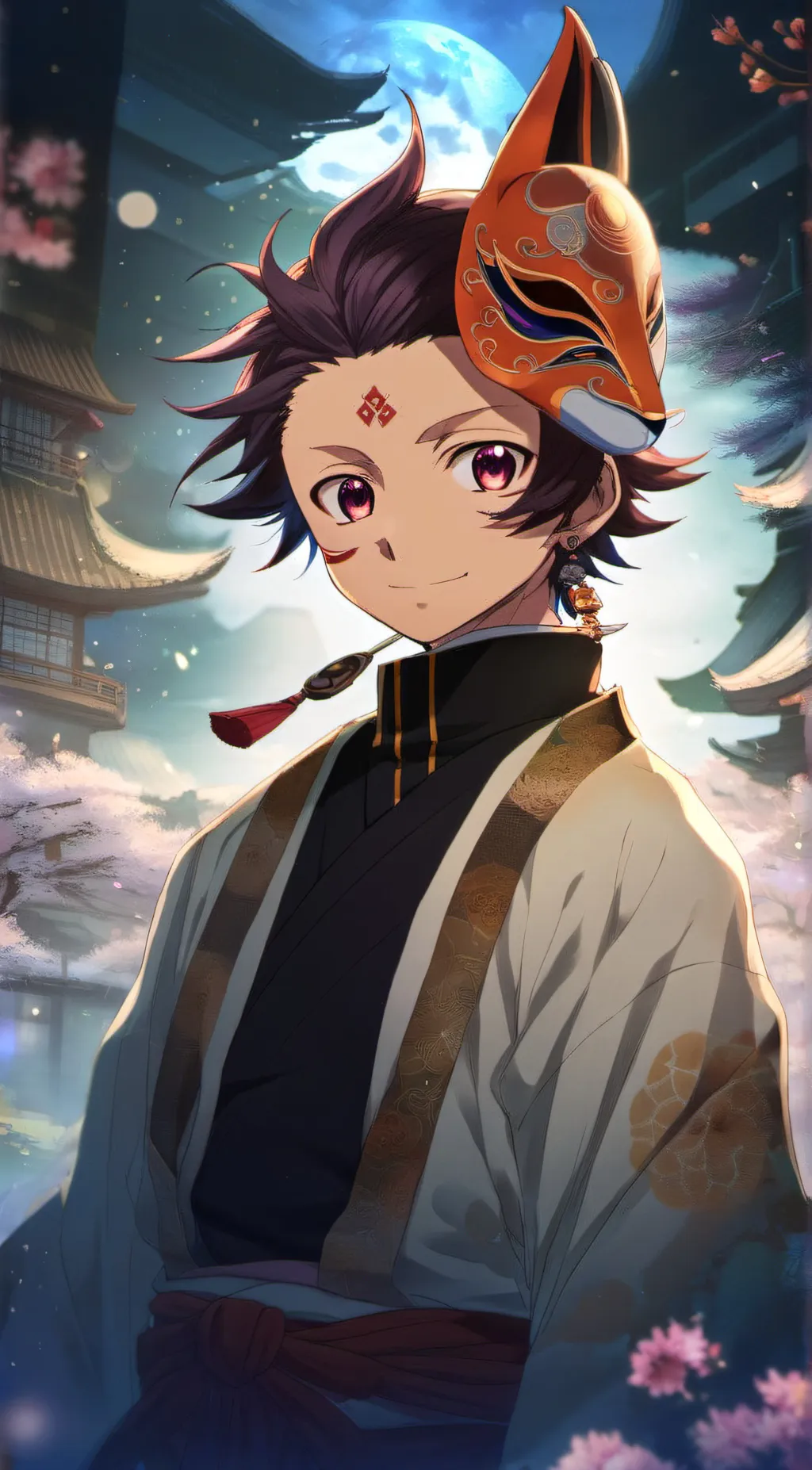 ai character: Tanjiro background