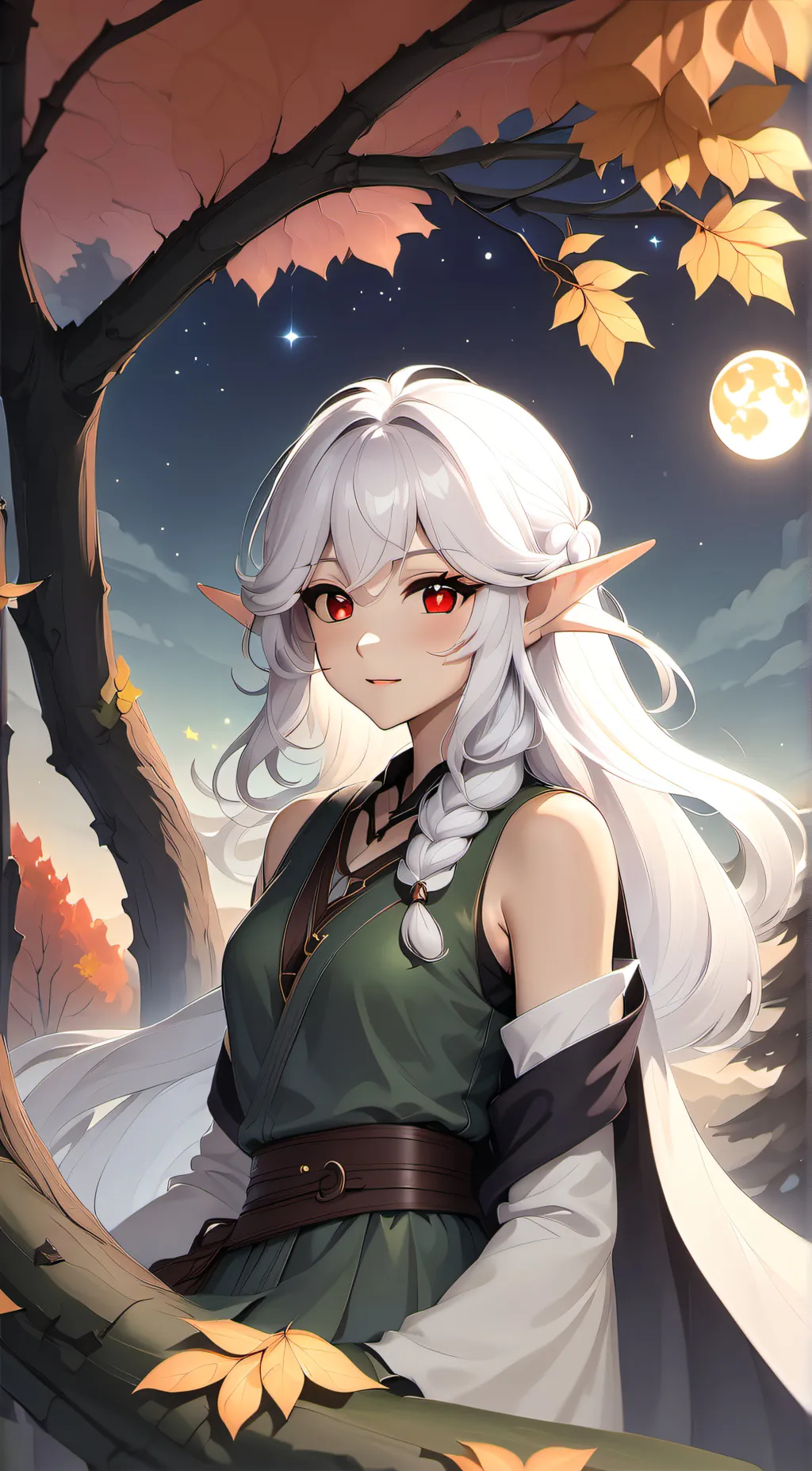 ai character: dawn Brightmoon background