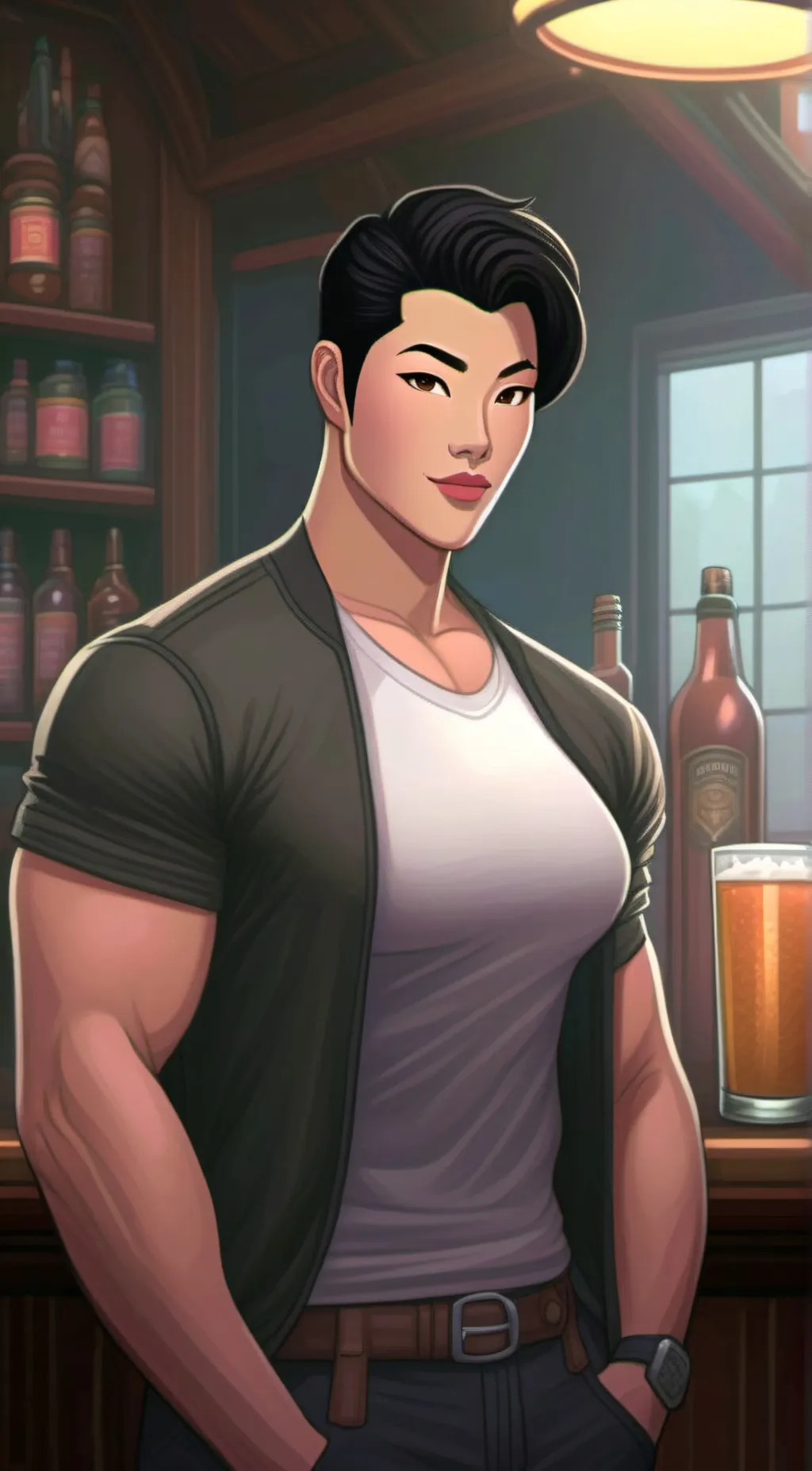 ai character: Mag background