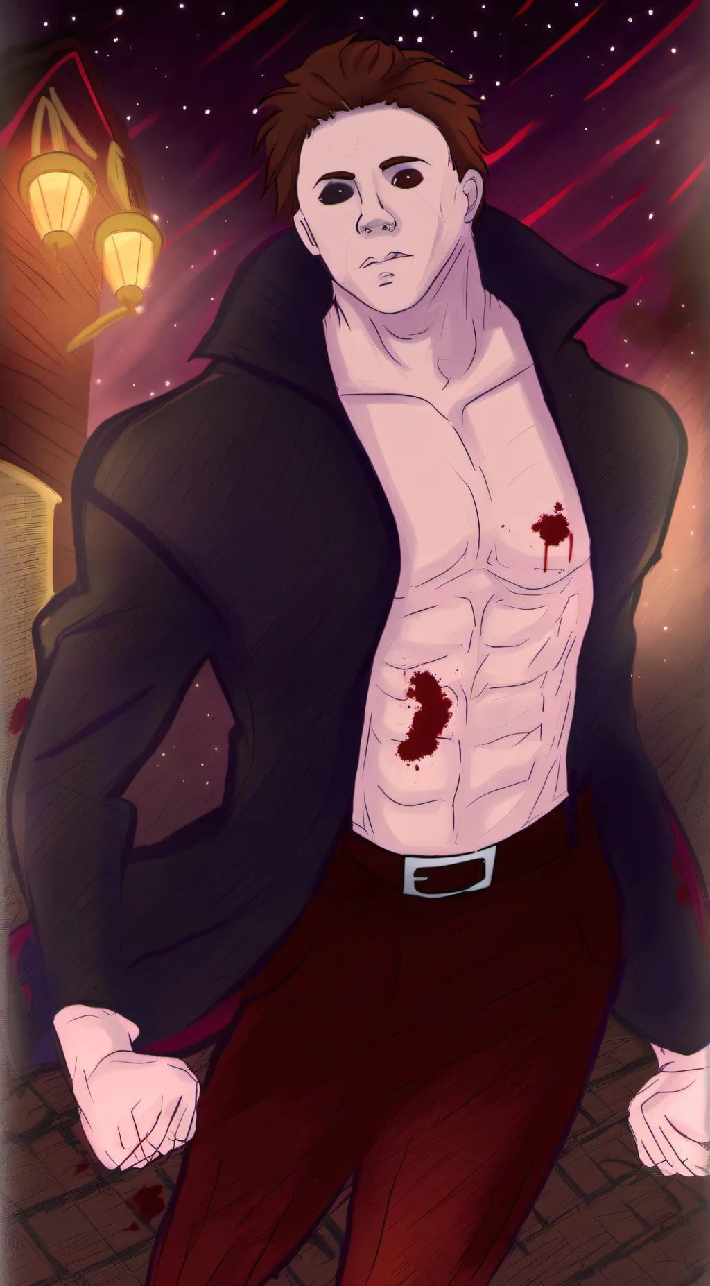 ai character: Micheal myeres background