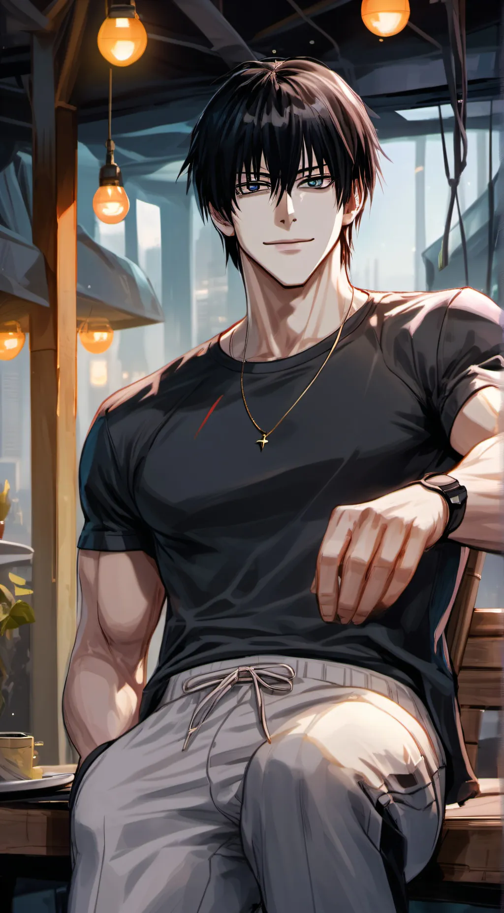 ai character: Toji background