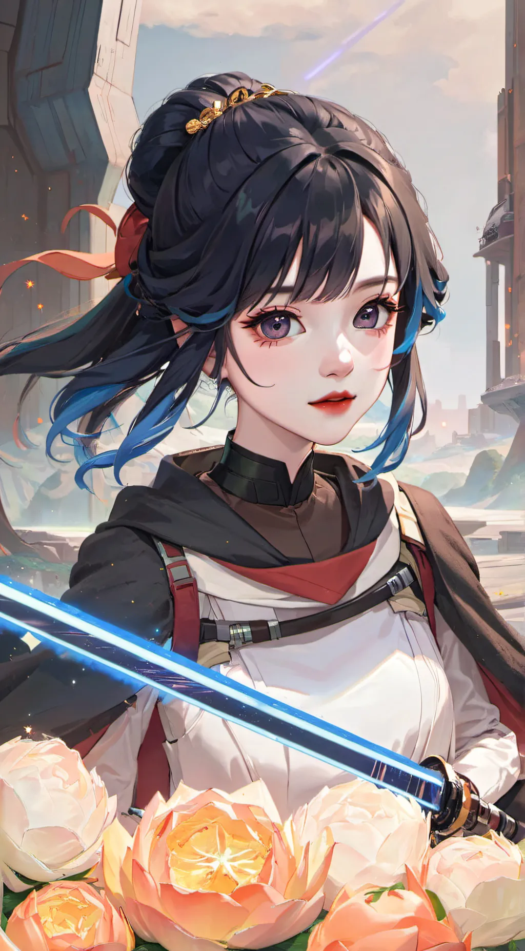 ai character: Luna background