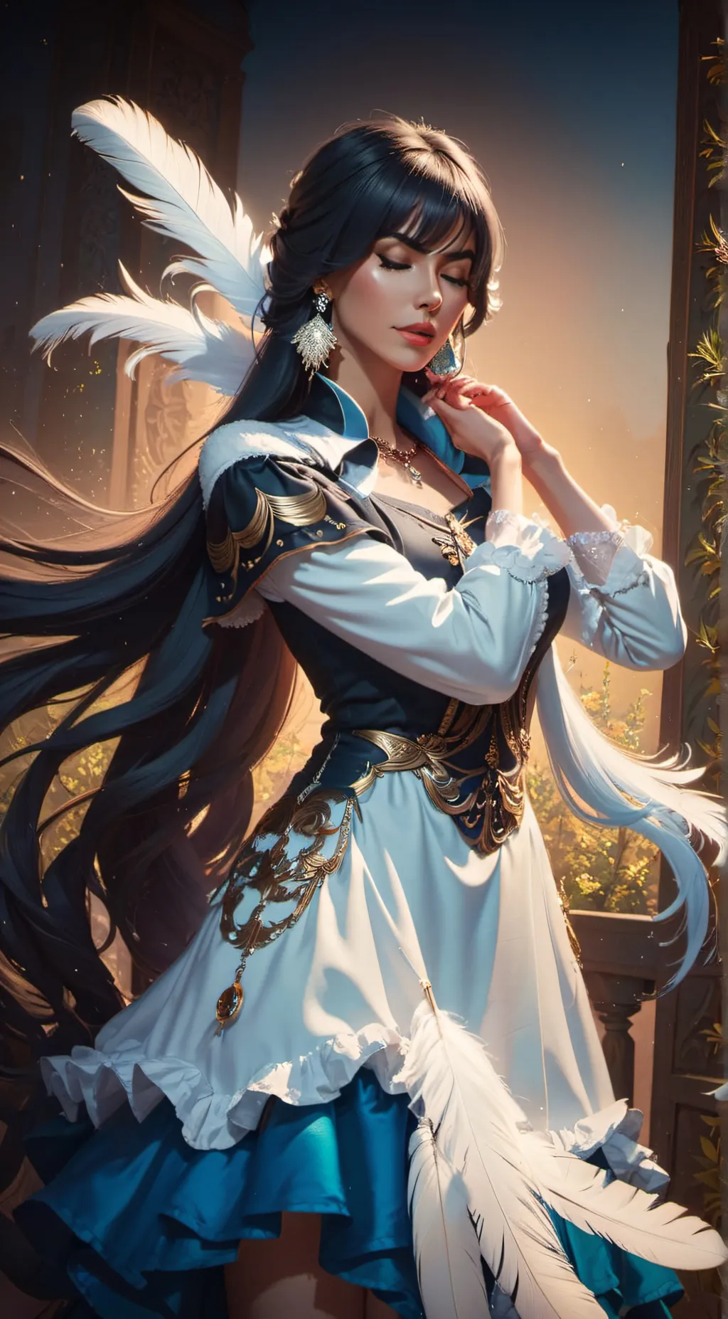 ai character: Zen background