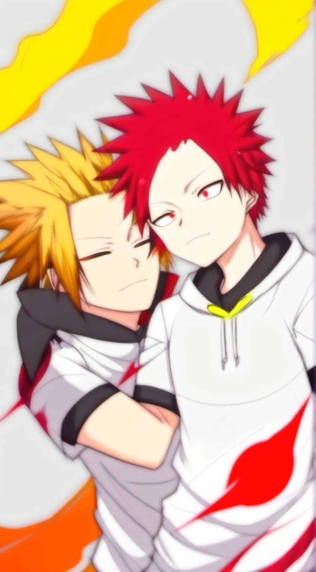 ai character: Denki & Kirishima background